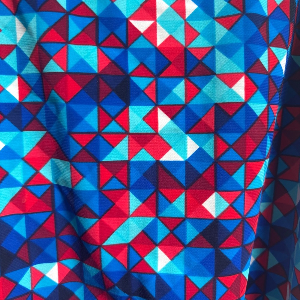 Speedo Women's One Piece - Red and Blue Fracture Pattern - Picture 3 of 8